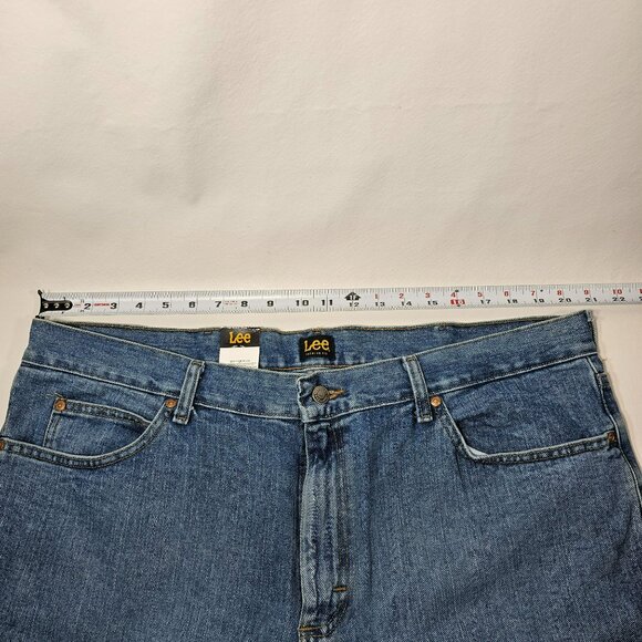 Lee NWT Regular Fit Straight Leg Jeans Men's Size 42x30 Medium Blue Denim - Picture 7 of 9